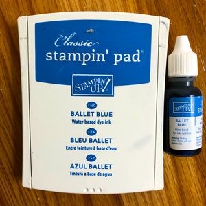 Stampin’ Up Ballet Blue Ink pad with re-inker